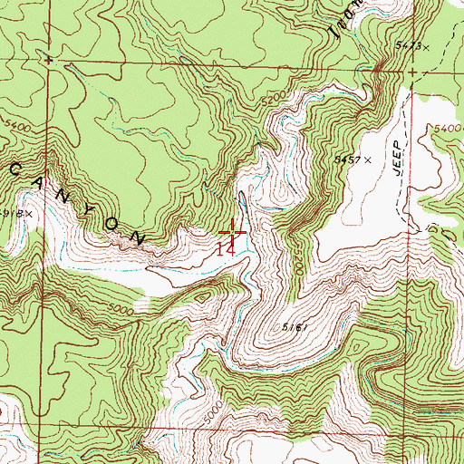 Topographic Map of Ivanpatch Wash, AZ