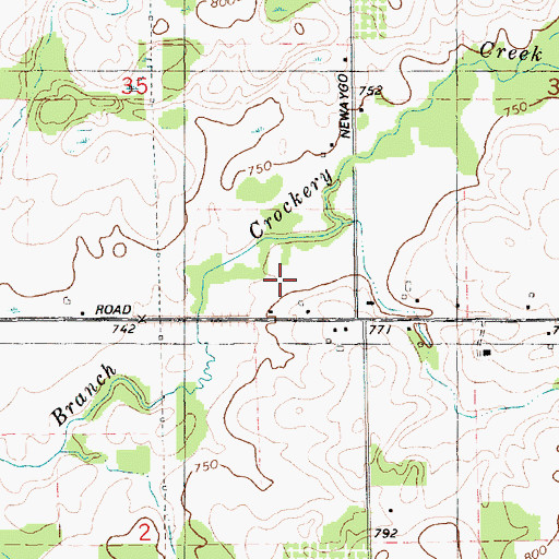 Topographic Map of Johnson School, MI