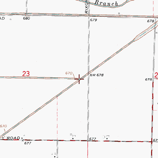 Topographic Map of Kelly Drain, MI
