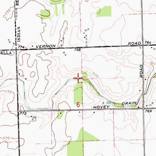 Topographic Map of Killenbeck Drain, MI