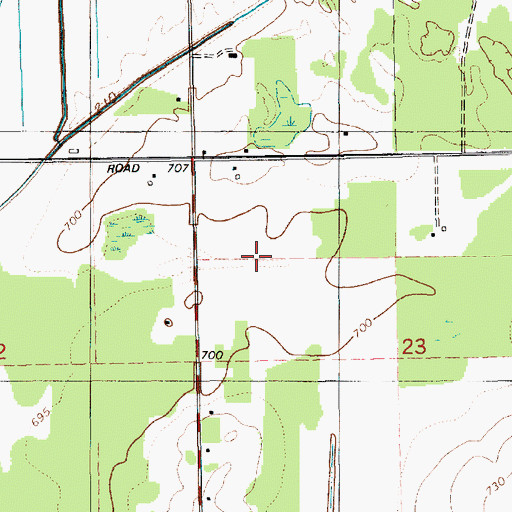 Topographic Map of Kinne Drain, MI