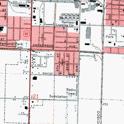 Topographic Map of New Bethel Baptist Church, AR