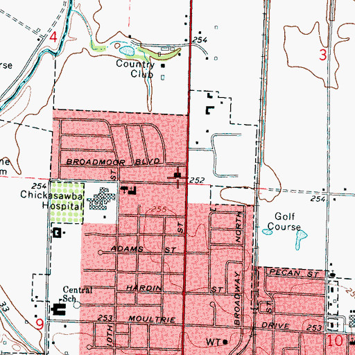 Topographic Map of Northside Church of Christ, AR