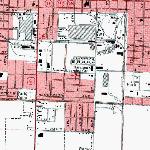 Topographic Map of Progressive Baptist Church, AR