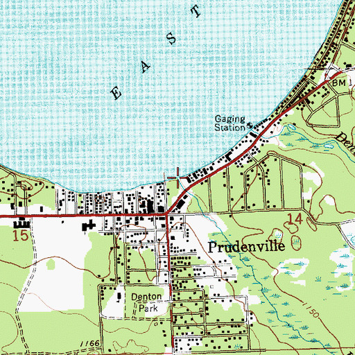 Topographic Map of Knappen Creek, MI