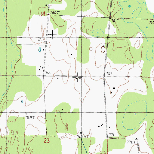 Topographic Map of Kollen School, MI