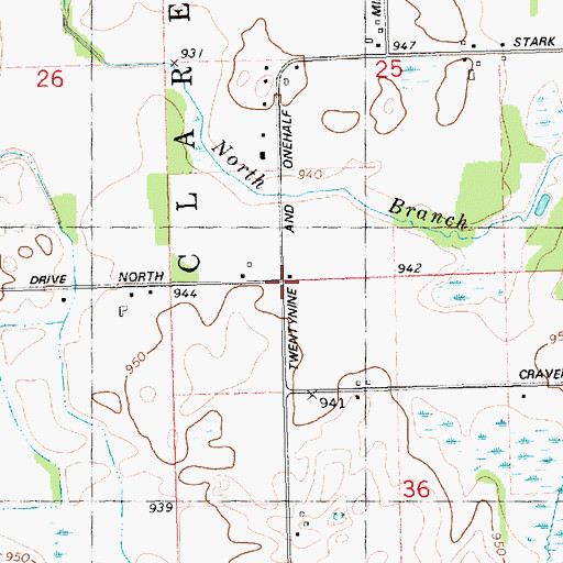 Topographic Map of Kopp School, MI
