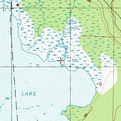 Topographic Map of Kunze Creek, MI