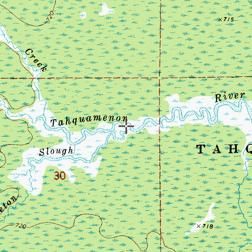 Topographic Map of Laketon Slough, MI