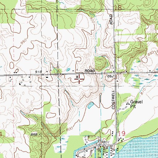 Topographic Map of Lakeview School, MI