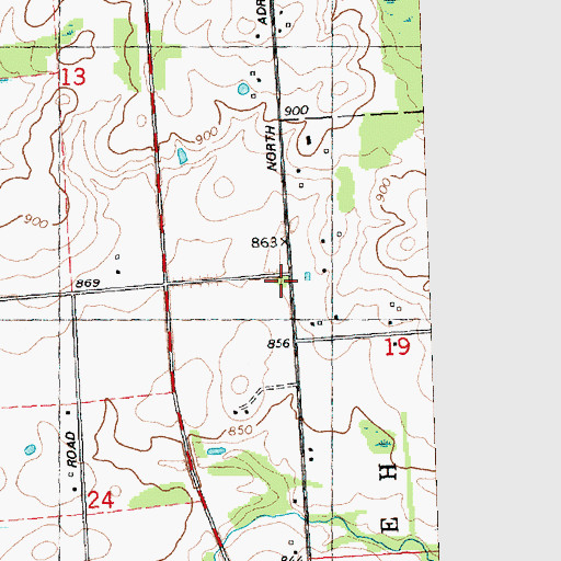 Topographic Map of Lamkin School, MI