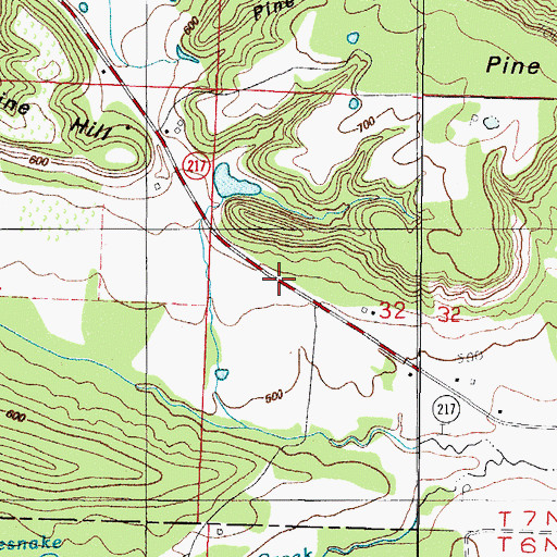 Topographic Map of Leon (historical), AR