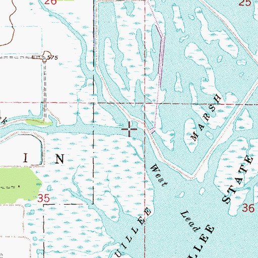 Topographic Map of Laudenschlager Drain, MI