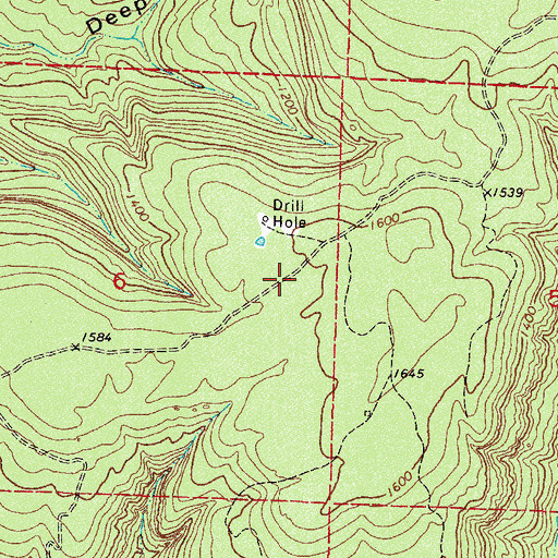 Topographic Map of Paradise Gas Field, AR