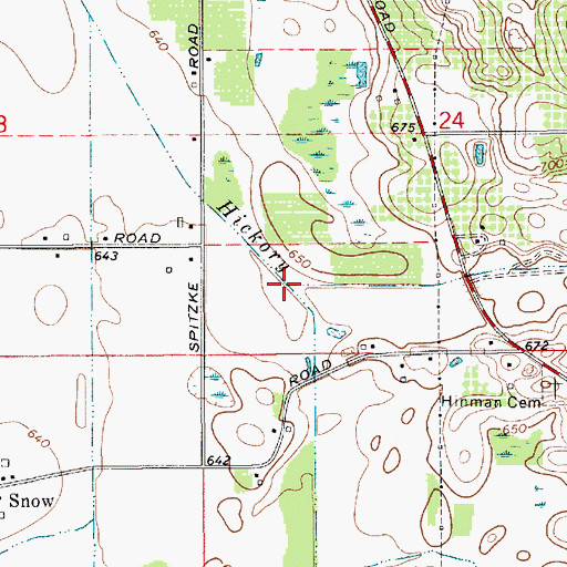Topographic Map of Lemon Creek, MI