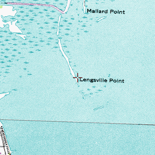 Topographic Map of Lengsville Point, MI