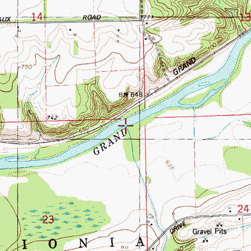 Topographic Map of Libhart Creek, MI