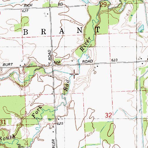 Topographic Map of Limbocker Creek, MI