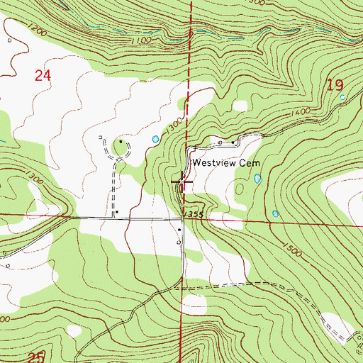 Topographic Map of Westview School (historical), AR