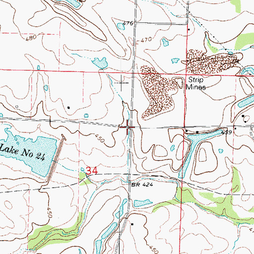 Topographic Map of Donald (historical), AR