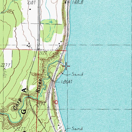 Topographic Map of Little Carp River, MI