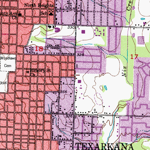 Topographic Map of Apostolic Tabernacle, AR
