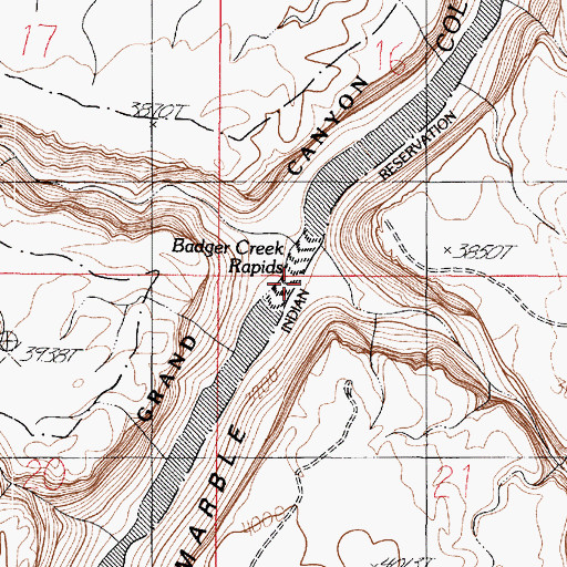 Topographic Map of Jackass Creek, AZ
