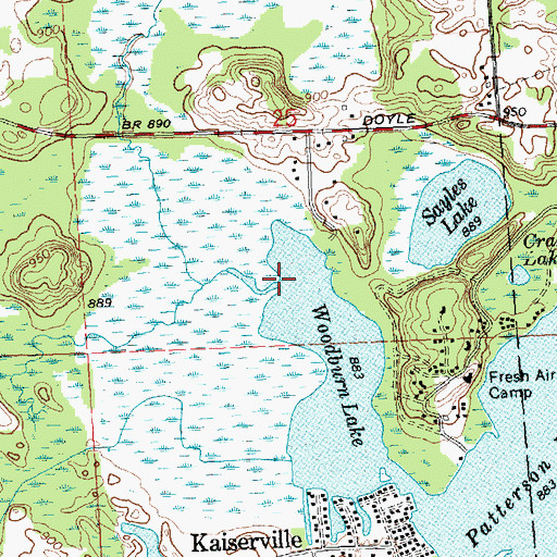 Topographic Map of Livermore Creek, MI