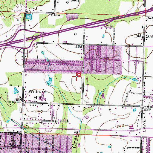 Topographic Map of Edward P Trice Elementary School, AR
