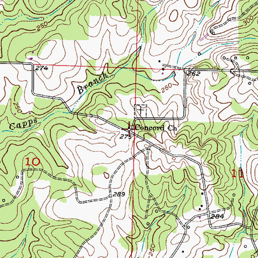 Topographic Map of Era (historical), AR