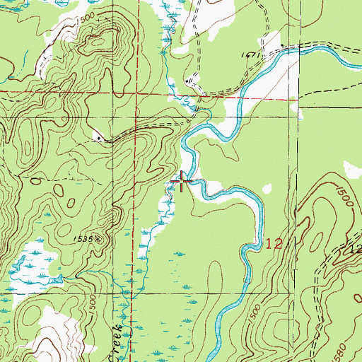 Topographic Map of Lode Creek, MI