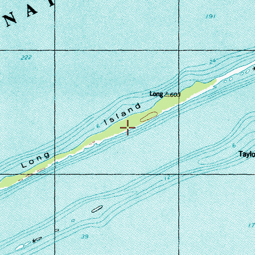 Topographic Map of Long Island, MI
