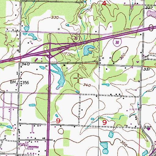 Topographic Map of Four States Fair Grounds, AR