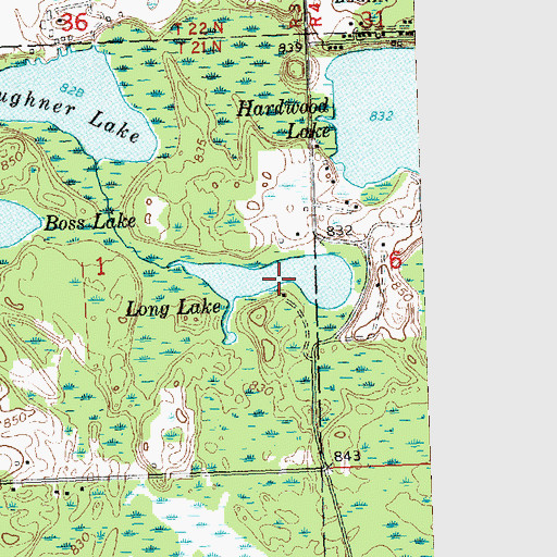 Topographic Map of Long Lake, MI