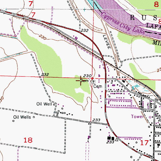 Topographic Map of Garland Elementary School, AR