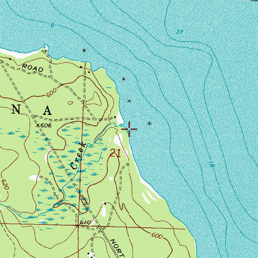 Topographic Map of Long Lake Creek, MI