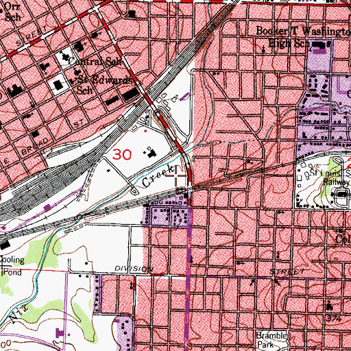 Topographic Map of Hobo Jungle Park, AR