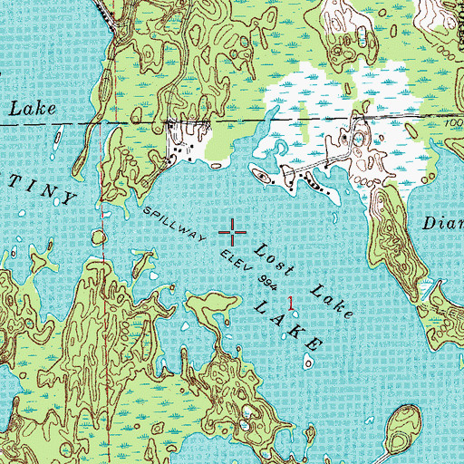 Topographic Map of Lost Lake, MI