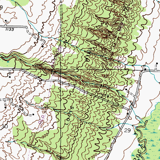 Topographic Map of Louis Hill, MI