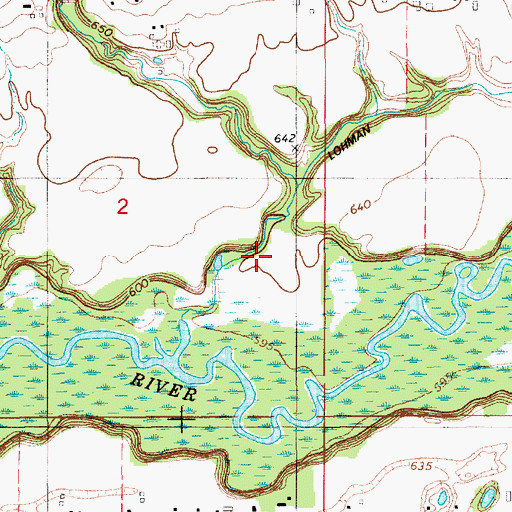 Topographic Map of Lugten Gully, MI