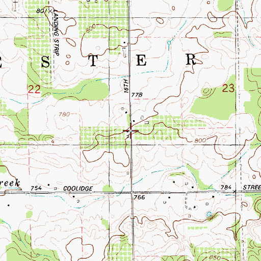 Topographic Map of Lutheran School, MI