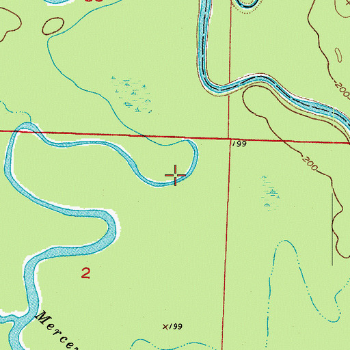 Topographic Map of Sulphur River State Wildlife Management Area, AR