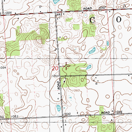 Topographic Map of Mann School, MI