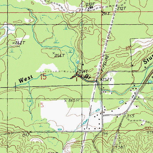Topographic Map of Marl Creek, MI