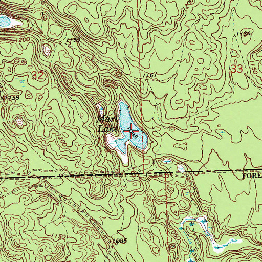 Topographic Map of Marl Lake, MI