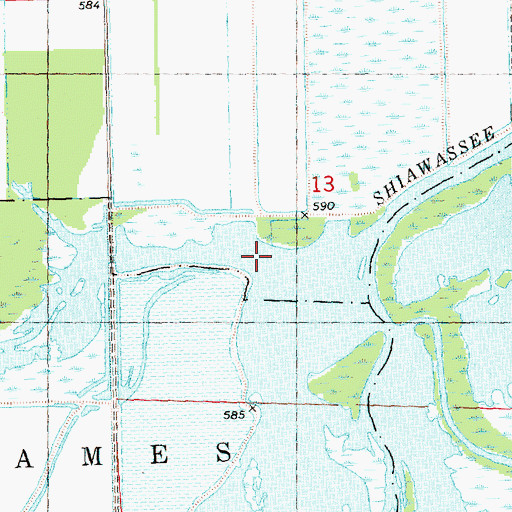 Topographic Map of Marsh Creek, MI
