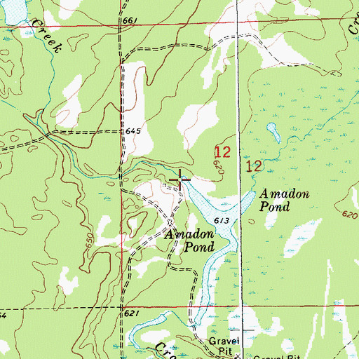 Topographic Map of McEachern Creek, MI