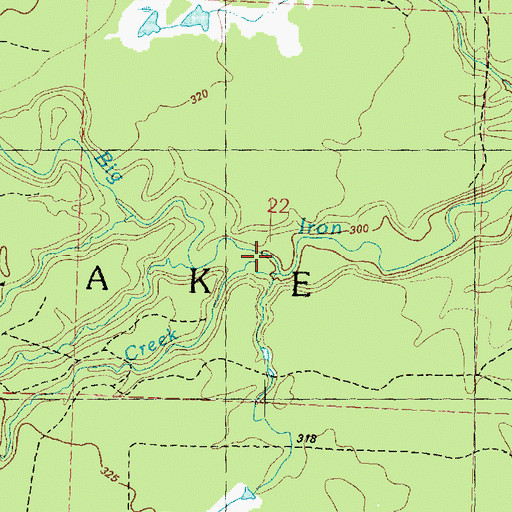 Topographic Map of McFarland Creek, MI