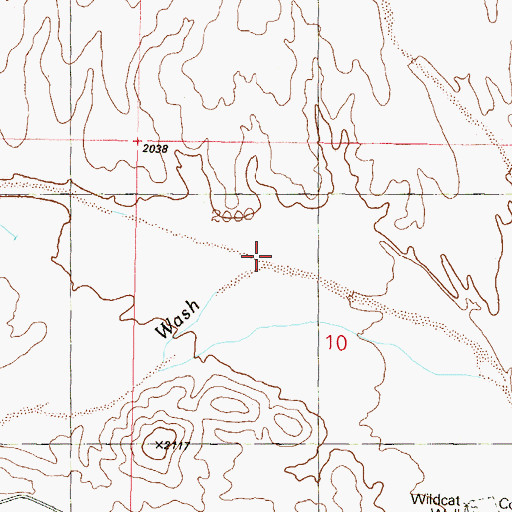 Topographic Map of Jackrabbit Wash, AZ