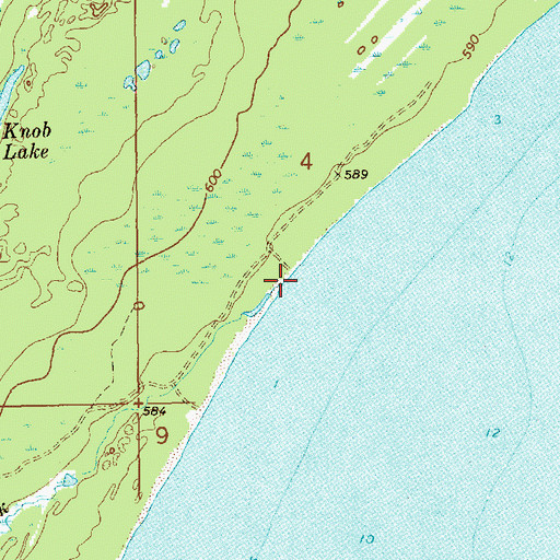 Topographic Map of McNeil Creek, MI